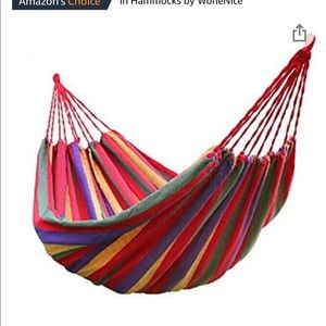 WoneNice Outdoor Double 2 Person Cotton Hammock